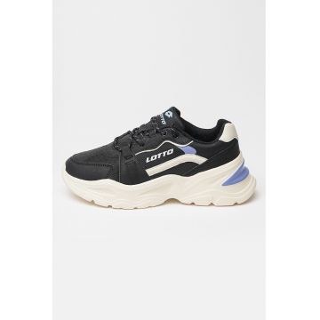 Pantofi psort wedge cu garnituri de piele ecologica Mishika