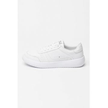 Pantofi sport din piele cu imprimeu logo lateral Modern