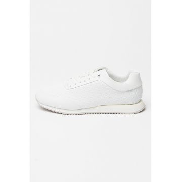 Pantofi sport din piele ecologica cu model monograma