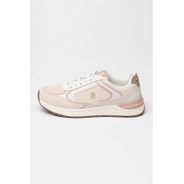 Pantofi sport flatform din piele intoarsa Fashion Runner Mix