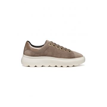 Pantofi sport low-cut de piele intoarsa