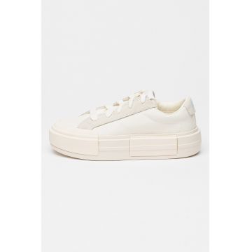 Tenisi flatform cu piele intoarsa Cruise