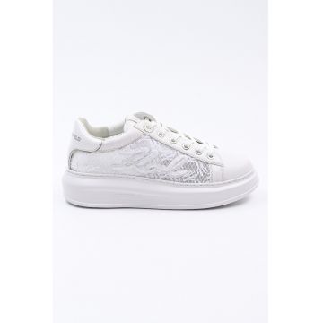 Pantofi sport de piele cu logo si segmente semitransparente Kapri