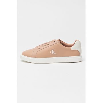 Pantofi sport din piele cu detaliu logo