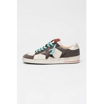 Pantofi sport din piele cu garnituri contrastante Stardan