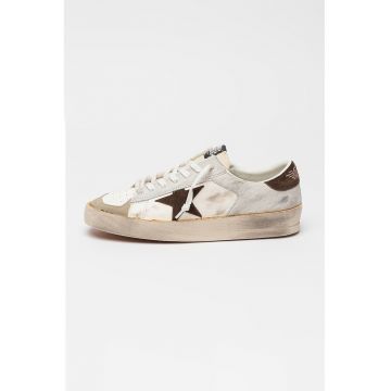 Pantofi sport din piele cu garnituri din piele intoarsa Stardan