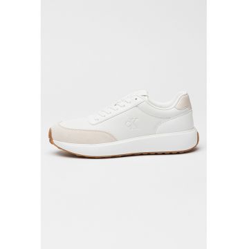 Pantofi sport din piele cu sireturi