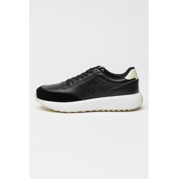 Pantofi sport din piele cu sireturi