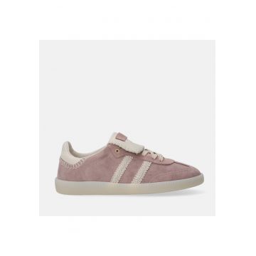 Pantofi sport din piele intoarsa cu elemente decorative