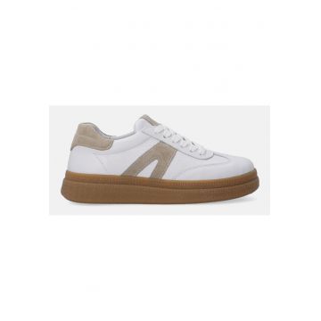 Pantofi sport flatform din piele