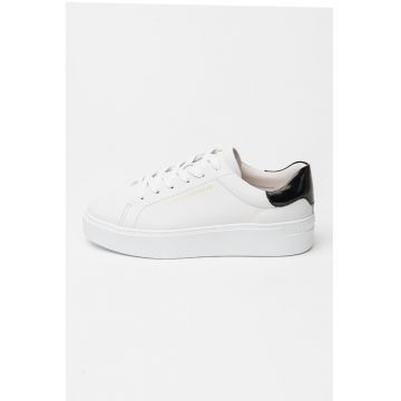 Pantofi sport flatform din piele Chic