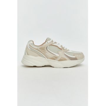 Pantofi sport low-cut cu insertii din plasa