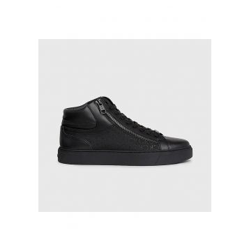 Pantofi sport  pentru Barbati - high top lace up w/zip mono - HM0HM01425-01J - Negru