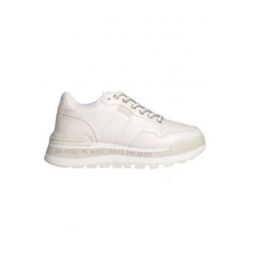 Pantofi sport  Amazing - pentru femei - crem - piele ecologica - design minimalist