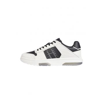 Pantofi sport de piele cu garnitura din material sintetic