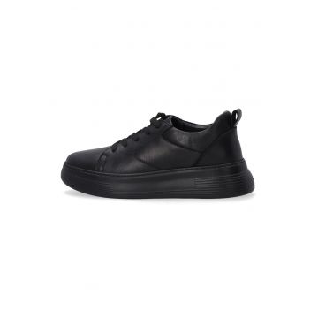 Pantofi sport din piele - Negru