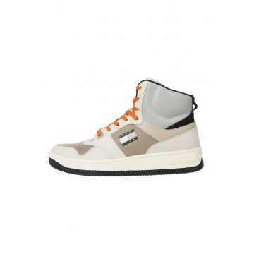 Pantofi sport mid-high de piele