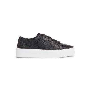 Pantofi sport  pentru Femei - flatform cupsole lace up-epi mn - HW0HW01670-0GK - Negru