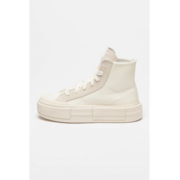 Tenisi mid-high cu garnituri de piele intoarsa Chuck Taylor All Star Cruise