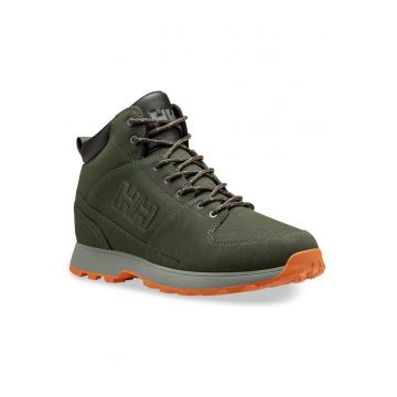 Bocanci trekking barbati  12039 - Piele naturala - Verde