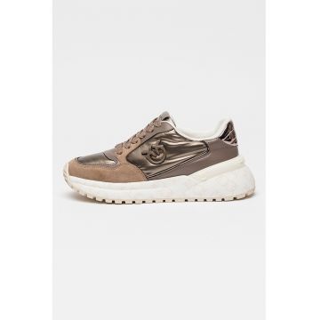 Pantofi sport cu garnituri de piele intoarsa Gem 07