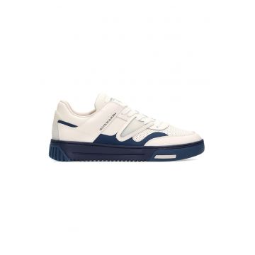 Pantofi sport de piele cu garnituri de plasa