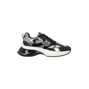 Pantofi sport de piele cu logo