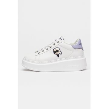 Pantofi sport de piele cu logo