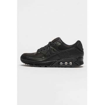 Pantofi sport din piele ecologica cu garnituri din material textil Air Max 90 - Negru