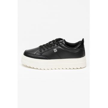 Pantofi sport flatform din piele si piele ecologica Lyssa
