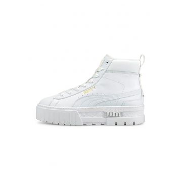 Pantofi sport high-top de piele cu insertii de piele ecologica Mayze