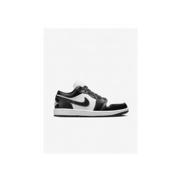 Pantofi sport barbati  Jordan 1 Low - Piele naturala - Alb/Negru -