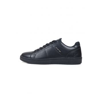Pantofi sport de piele ecologica cu logo stantat