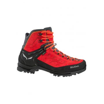 Bocanci barbati -  Textil - piele - Rosu