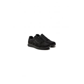Pantofi sport barbati  304398605 - Piele naturala - Negru