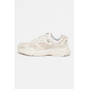 Pantofi sport demi-wedge de piele Levitt