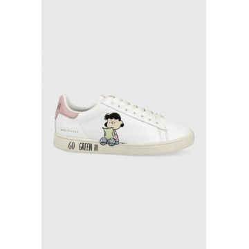 MOA Concept pantofi Snoopy And Lucy Gallery culoarea alb