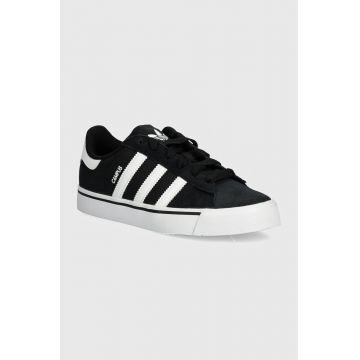 adidas Originals teniși din piele copii CAMPUS VULC culoarea negru, IH8038