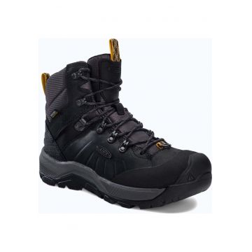 Pantofi de trekking pentru barbati -  Piele - Negru