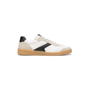 Pantofi sport de piele si piele intoarsa