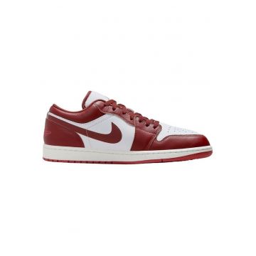 Tenisi barbati  Air Jordan 1 Low Se - piele naturala - burgundy-alb - design modern - confort ridicat