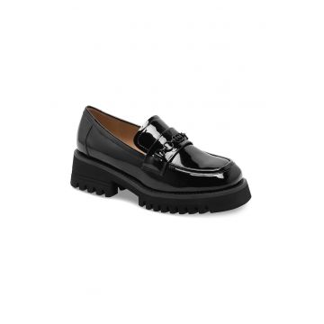 Mocasini dama -  559207 - Piele ecologica - Negru