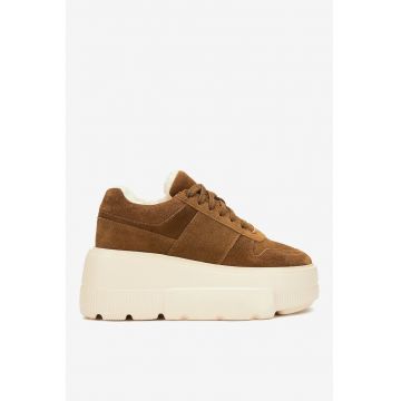 Pantofi dama  5905588966623 - Piele intoarsa - Maro