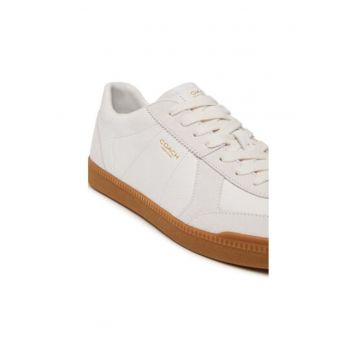 Pantofi sport dama - CAQ33 -  Piele naturala - Alb