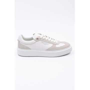 Pantofi sport din piele si piele intoarsa