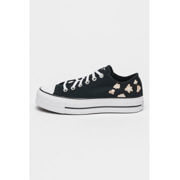 Pantofi sport low-cut cu model floral All Star