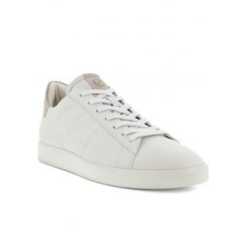 Tenisi barbati  piele naturala - alb - variante