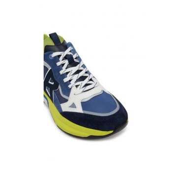 Pantofi sport barbati - 12522505 -  Piele naturala - Bleumarin