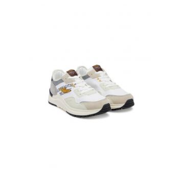 Pantofi sport barbati - 251SC286CT3543 -  Piele naturala - 46 EU - Alb/Gri