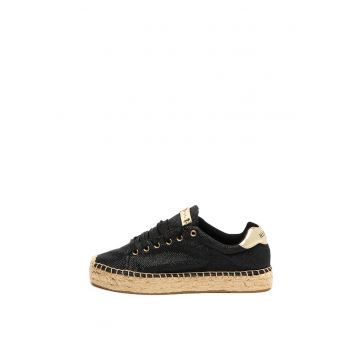 Pantofi sport tip espadrile cu aspect stralucitor Winn